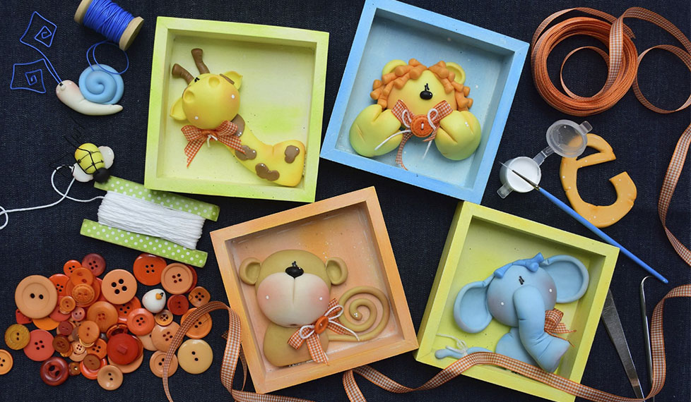 Decoración infantil con pasta flexible