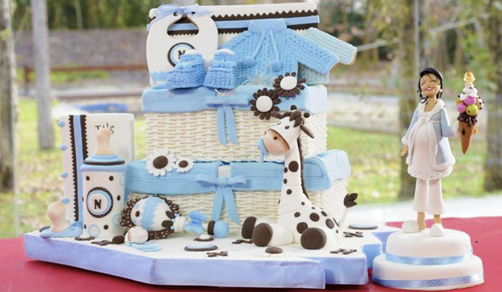 Pasta de azúcar: recuerdos de un baby shower especial
